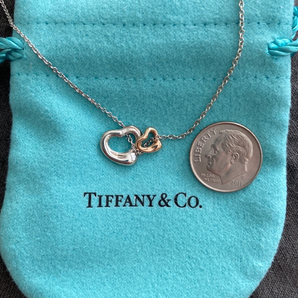 Tiffany Elsa Peretti Open Heart Necklace